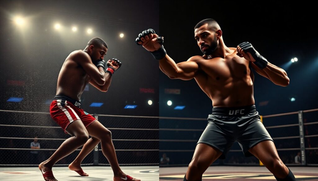 Сравнительный разбор стилей: борец vs ударник в современном ММА - иллюстрация