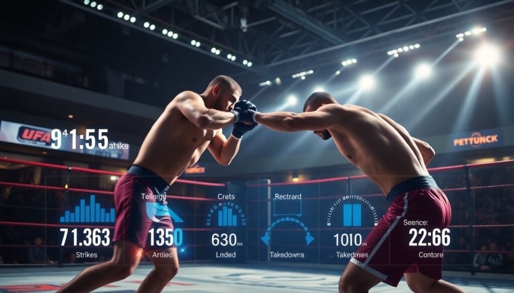 Как аналитика статистики (striking accuracy, takedown defense и др.) реально помогает прогнозировать бои - иллюстрация